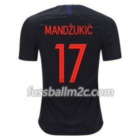 Fußballtrikots Kroatien Mandzukic 17 Auswärts Trikotsatz WM 2018